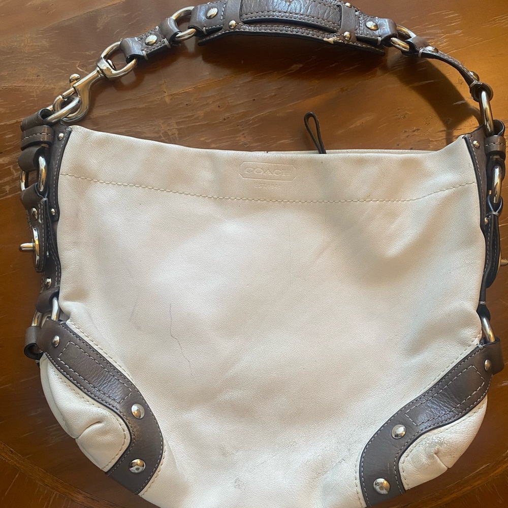 VINTAGE COACH CARLY LEATHER  SHOULDER BAG